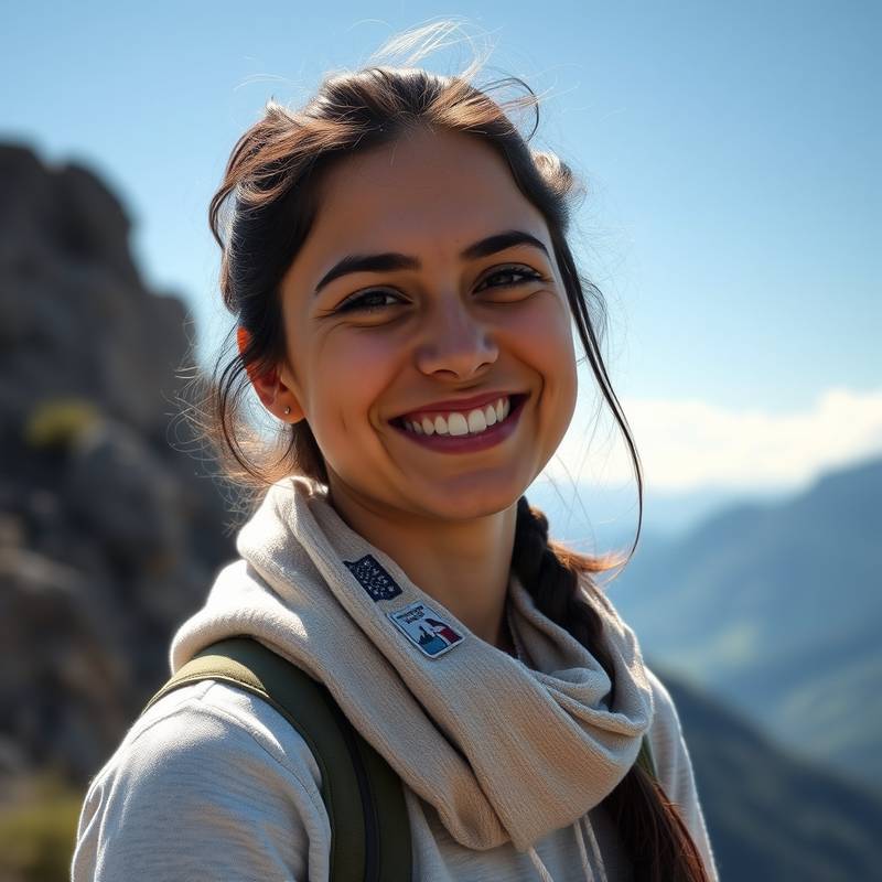 Foto del autor del blog, Sofía Mendoza, sonriendo en la montaña.