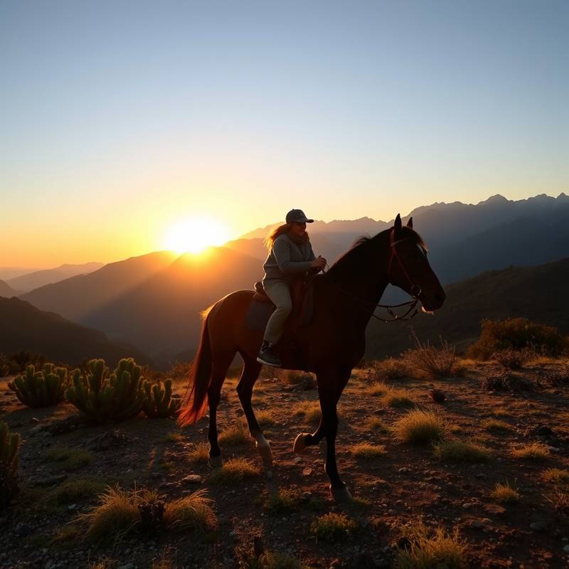 Paseo a caballo por los Andes
